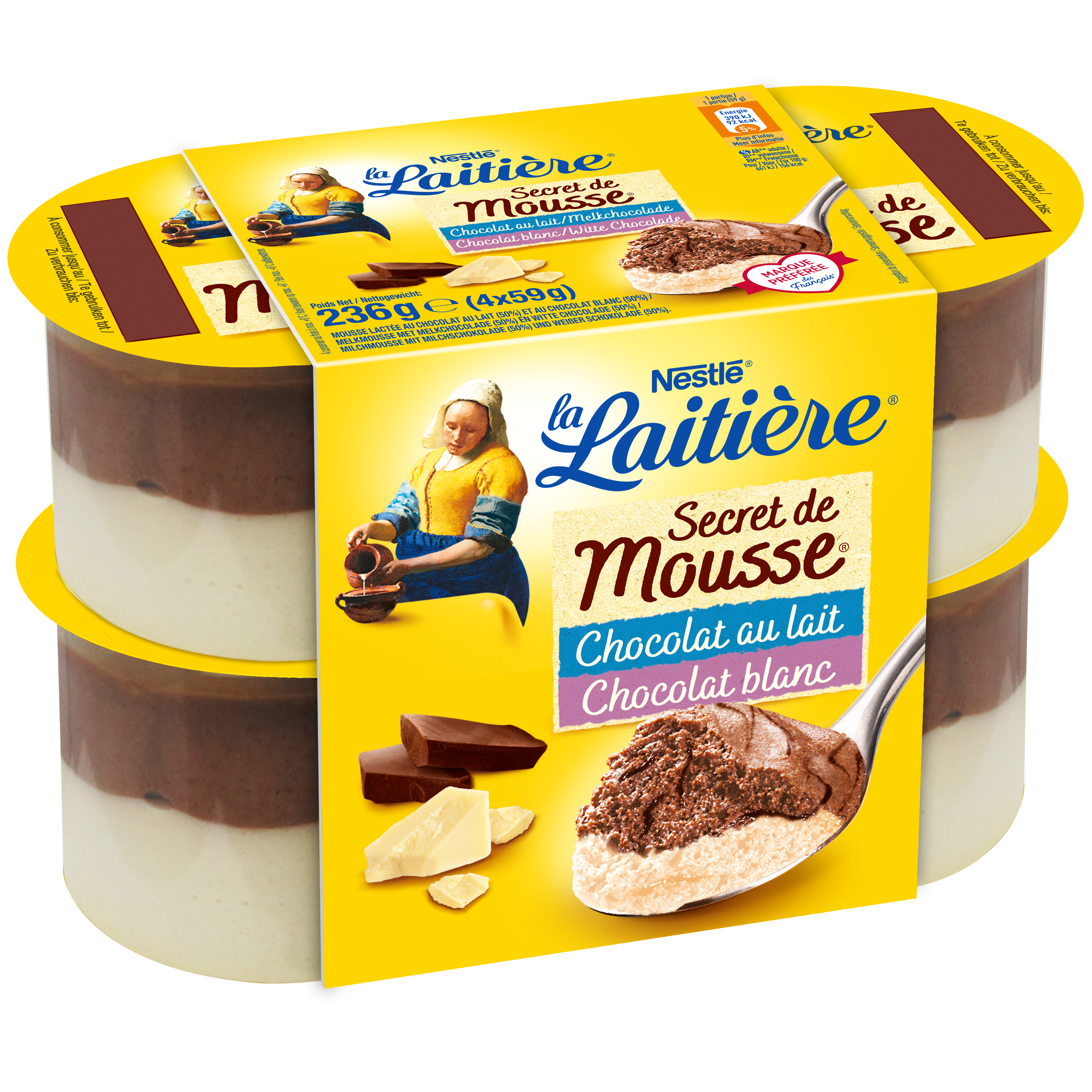 Chocolat au Lait - Chocolat Blanc